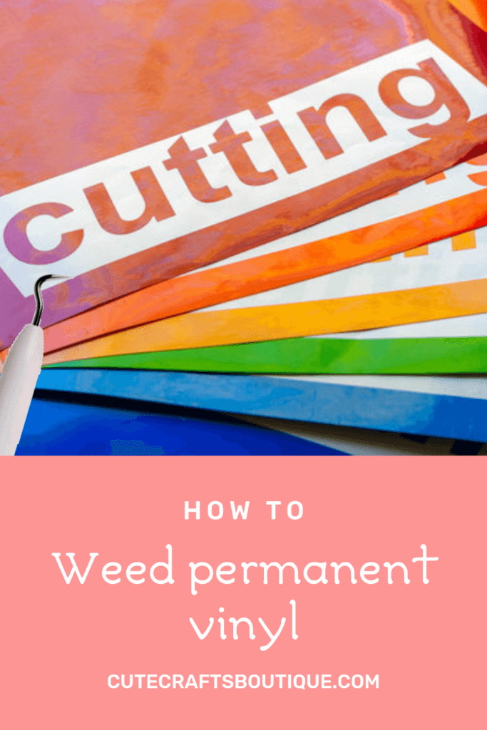 How to weed permanent vinyl