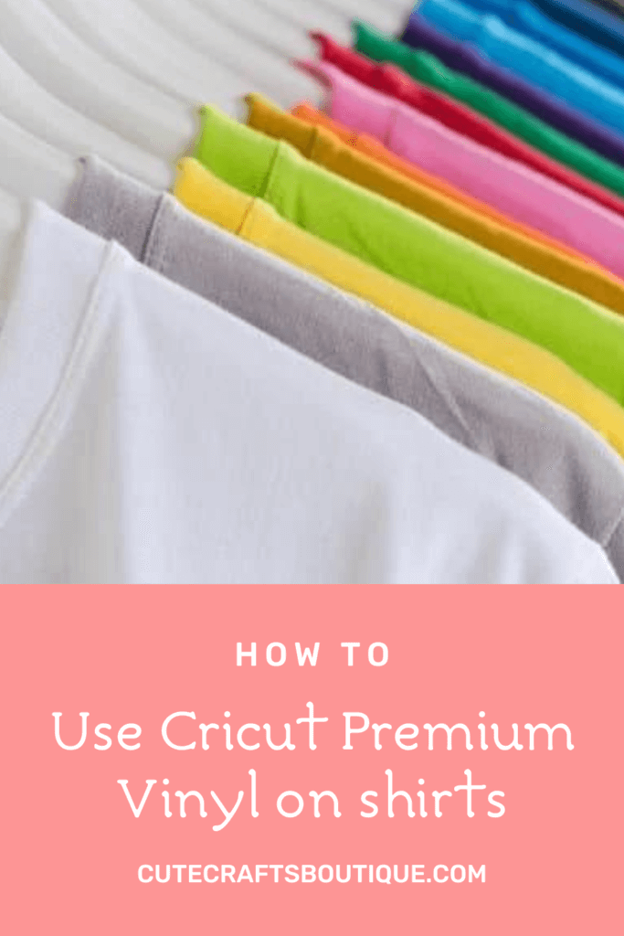 Can Cricut Premium Vinyl be used on shirts?