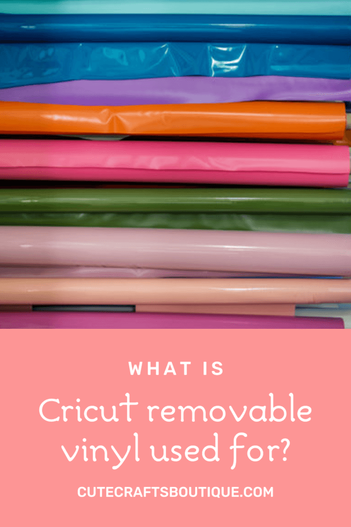 What is Cricut Premium Removable vinyl used for?